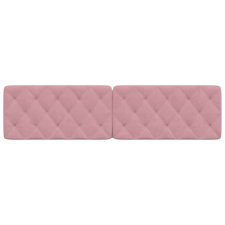 Hoofdbordkussen 200 cm fluweel roze
