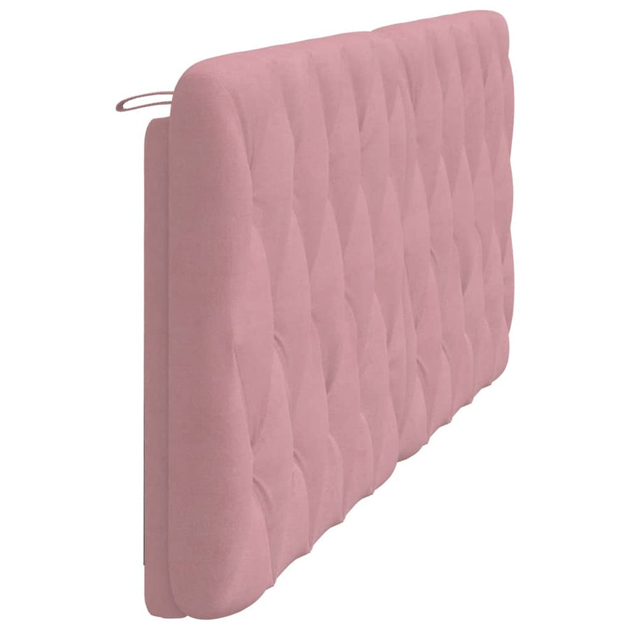 Hoofdbordkussen 200 cm fluweel roze