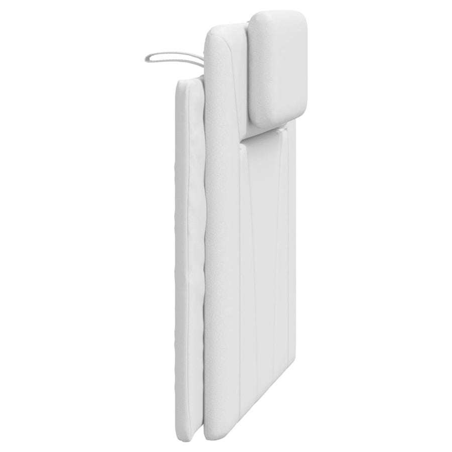 Hoofdbordkussen Kunstleer Wit 80 cm
