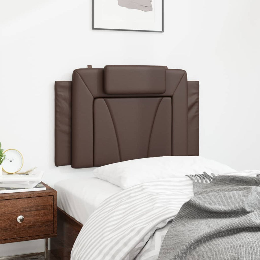 Hoofdbordkussen Kunstleer Bruin 80 cm