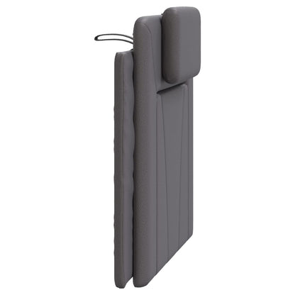 Hoofdbordkussen Kunstleer Grijs 80 cm