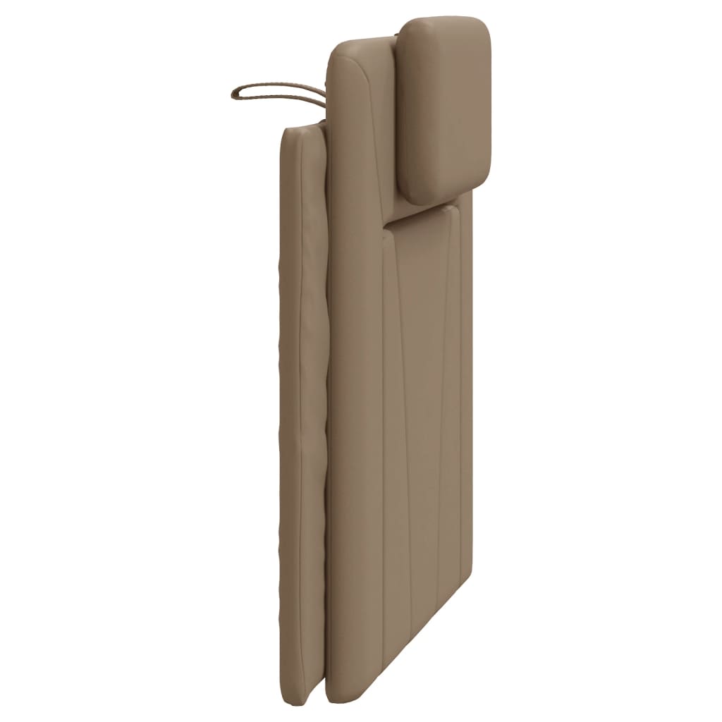 Hoofdbordkussen Kunstleer Kleurig Cappuccino 80 cm