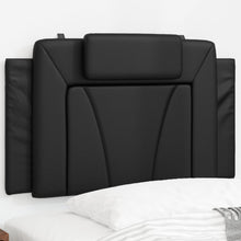 Hoofdbordkussen Kunstleer Zwart 90 cm