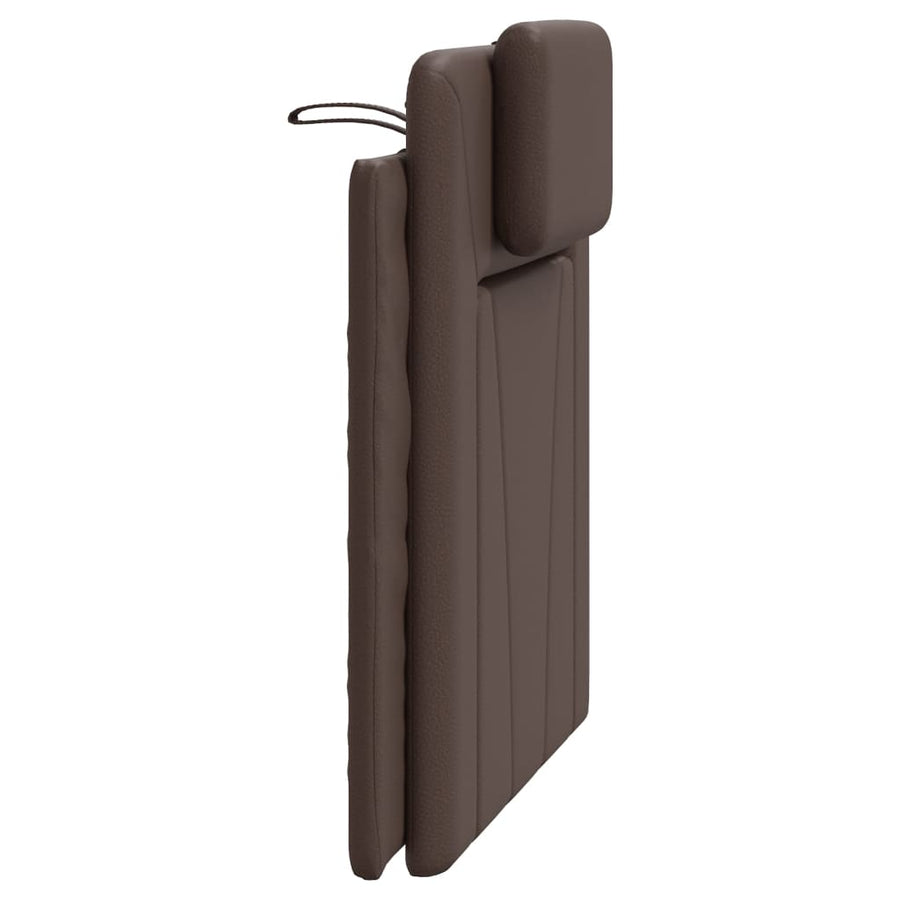 Hoofdbordkussen Kunstleer Bruin 90 cm