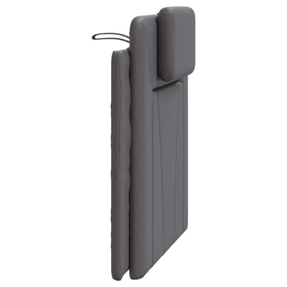 Hoofdbordkussen Kunstleer Grijs 90 cm