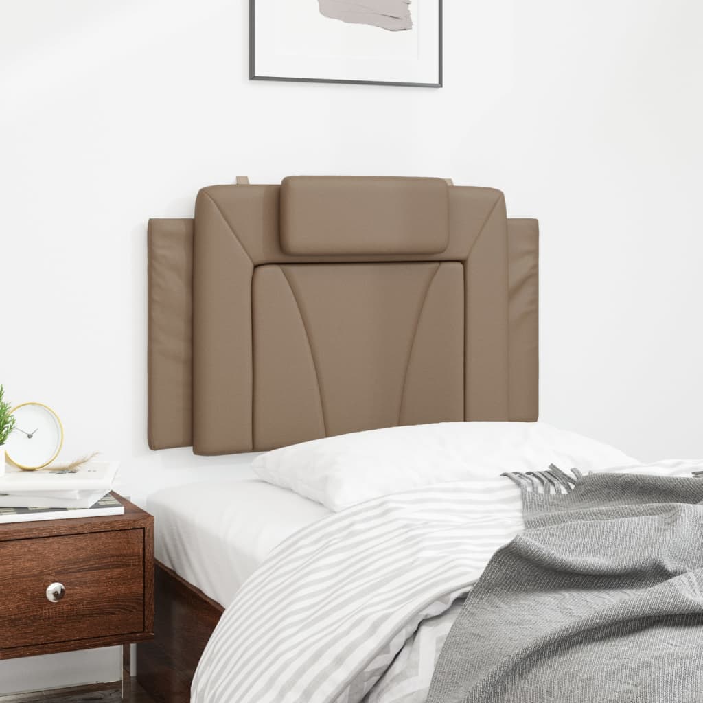 Hoofdbordkussen Kunstleer Kleurig Cappuccino 90 cm