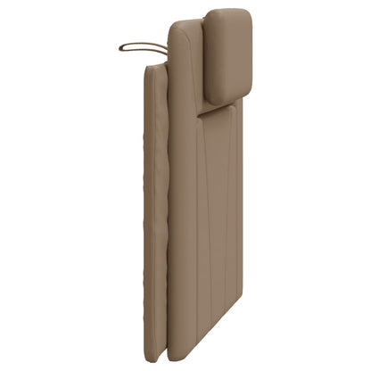 Hoofdbordkussen Kunstleer Kleurig Cappuccino 90 cm