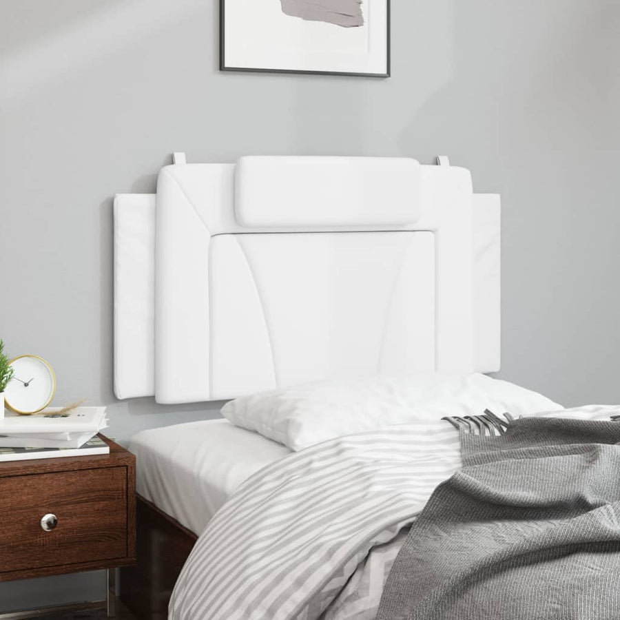 Hoofdbordkussen Kunstleer Wit 100 cm