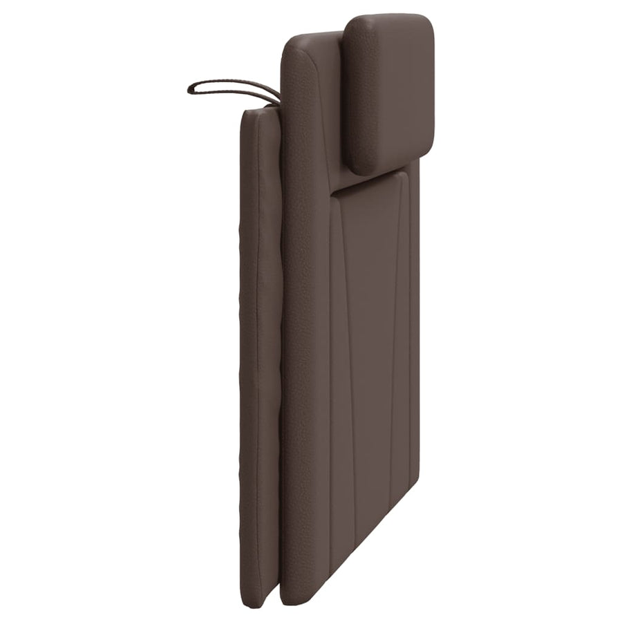 Hoofdbordkussen Kunstleer Bruin 100 cm