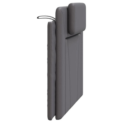 Hoofdbordkussen Kunstleer Grijs 100 cm