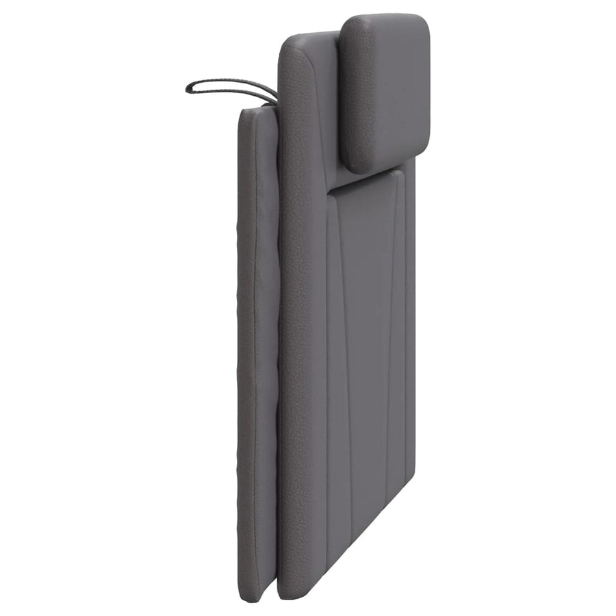 Hoofdbordkussen Kunstleer Grijs 100 cm
