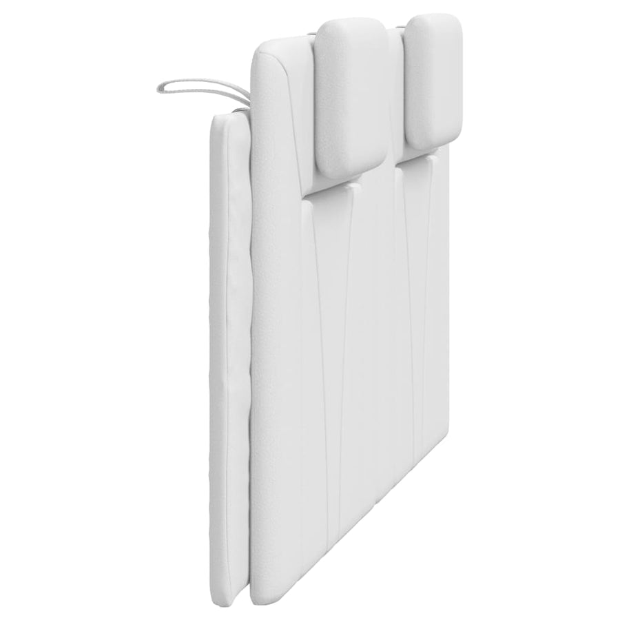 Hoofdbordkussen Kunstleer Wit 120 cm