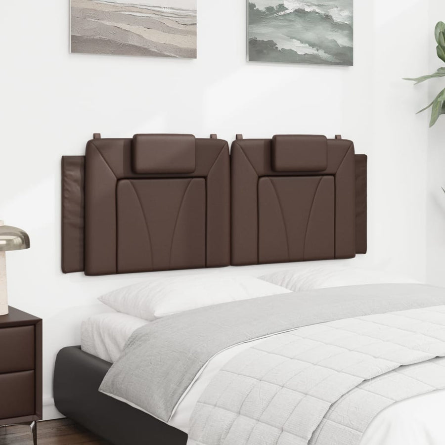 Hoofdbordkussen Kunstleer Bruin 120 cm