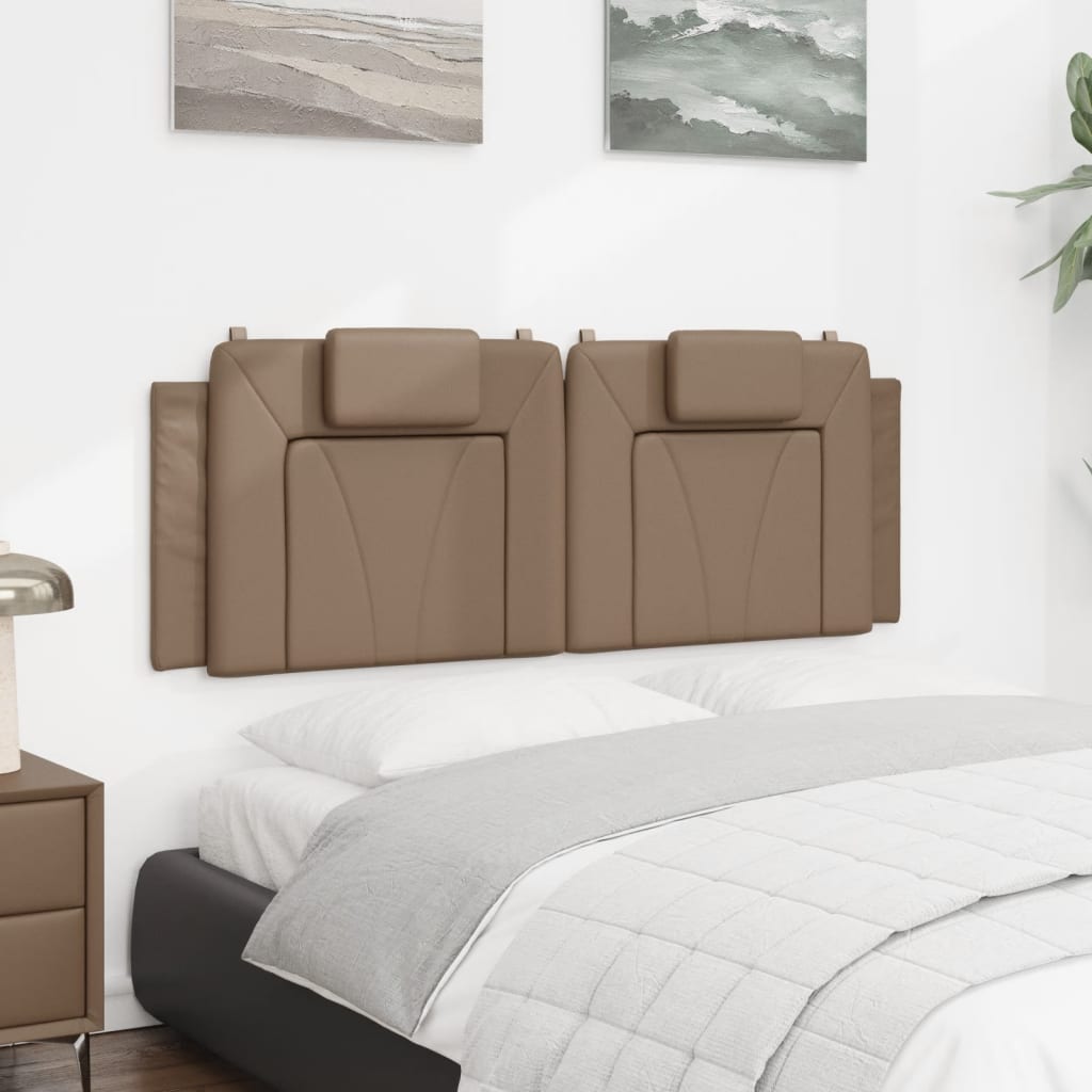 Hoofdbordkussen Kunstleer Kleurig Cappuccino 120 cm