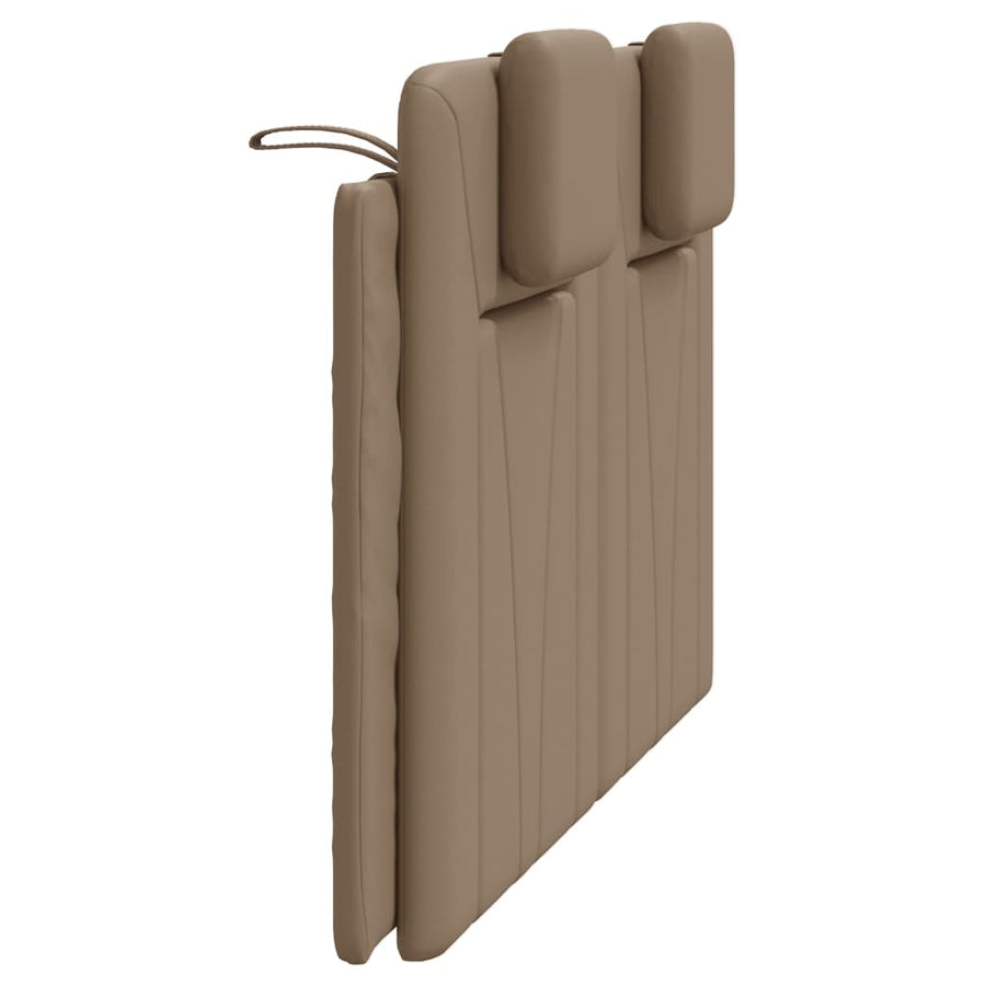 Hoofdbordkussen Kunstleer Kleurig Cappuccino 120 cm