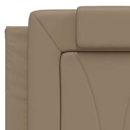 Hoofdbordkussen Kunstleer Kleurig Cappuccino 120 cm