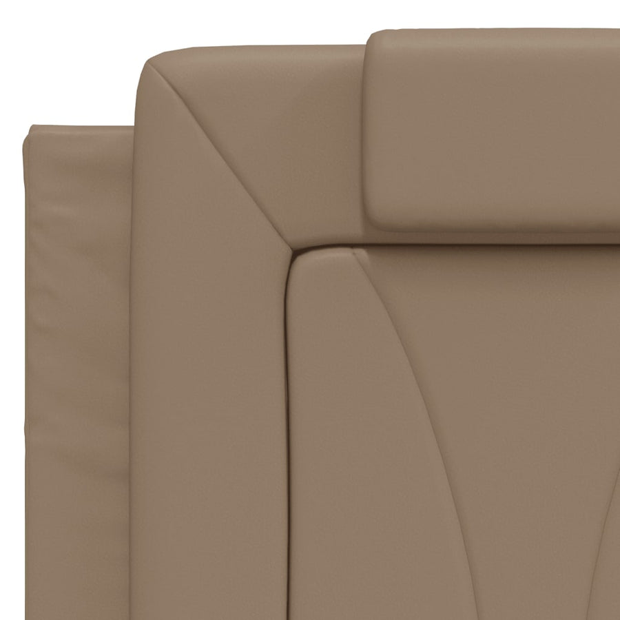 Hoofdbordkussen Kunstleer Kleurig Cappuccino 120 cm
