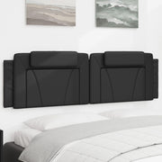 Headboard Cushion "Viana" 180 cm Faux Leather Black