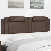 Headboard Pillow "Viana" 180 cm faux leather brown