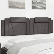 Headboard Cushion "Viana" 180 cm Faux Leather Grey