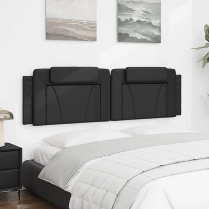 Hoofdbordkussen "Viana" 183 cm kunstleer zwart
