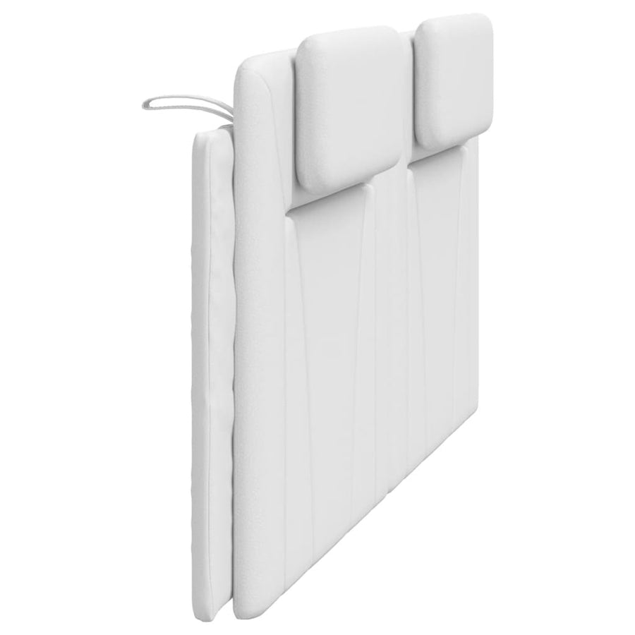 Hoofdbordkussen "Viana" 183 cm kunstleer wit