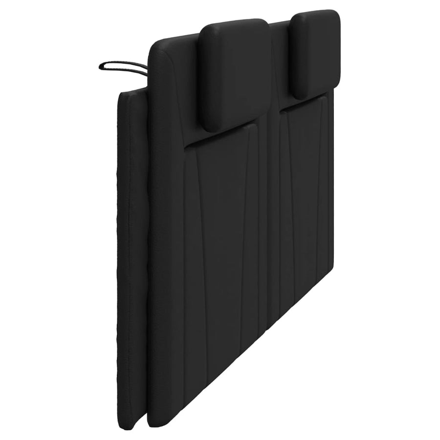 Hoofdbordkussen Kunstleer Zwart 200 cm