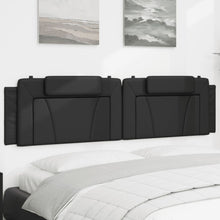 Hoofdbordkussen Kunstleer Zwart 200 cm