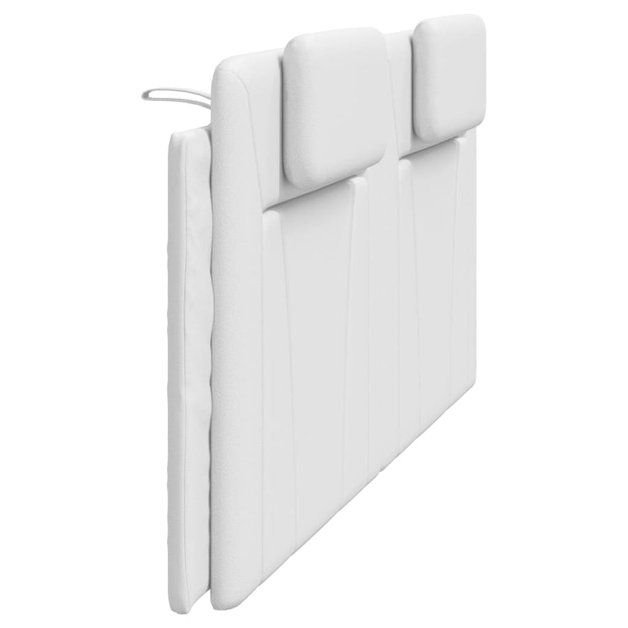 Hoofdbordkussen Kunstleer Wit 200 cm