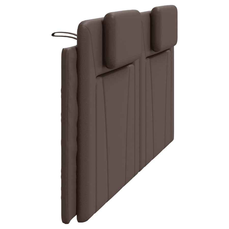 Hoofdbordkussen Kunstleer Bruin 200 cm
