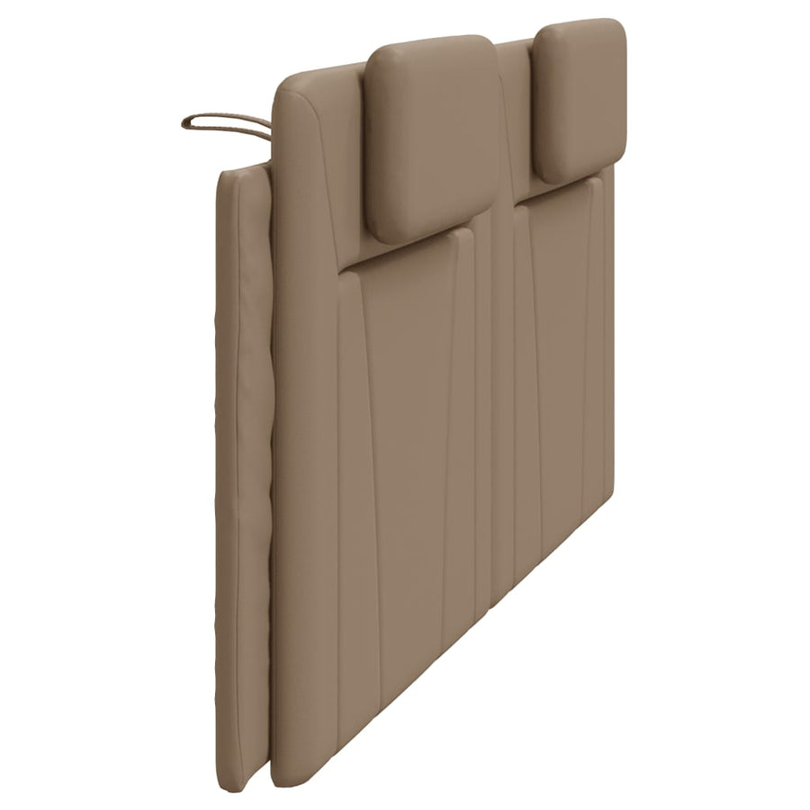 Hoofdbordkussen Kunstleer Kleurig Cappuccino 200 cm