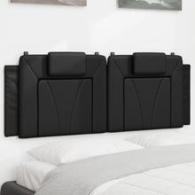 Hoofdbordkussen "Viana" 152 cm kunstleer zwart