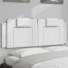 Hoofdbordkussen 152 cm kunstleer wit