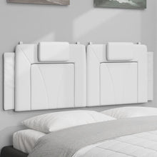 Hoofdbordkussen "Viana" 152 cm kunstleer wit