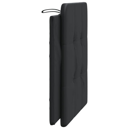 Hoofdbordkussen 100 cm kunstleer zwart