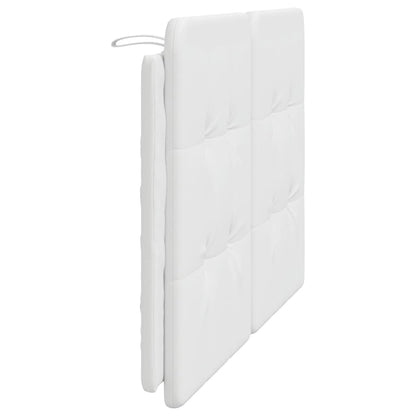 Hoofdbordkussen 120 cm kunstleer wit