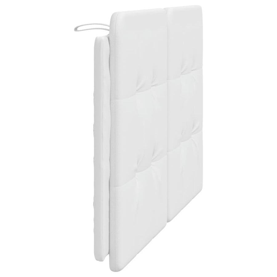 Hoofdbordkussen 140 cm kunstleer wit