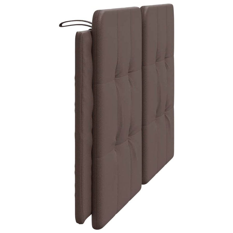 Hoofdbordkussen 160 cm kunstleer bruin