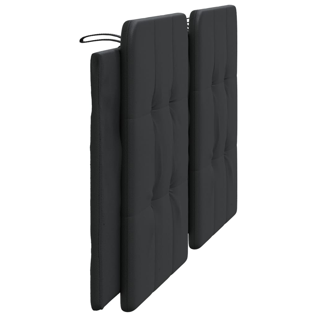 Hoofdbordkussen 180 cm kunstleer zwart