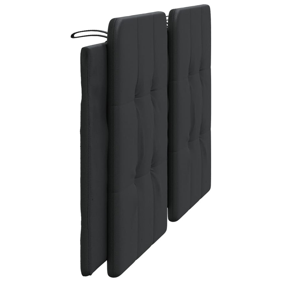 Hoofdbordkussen 180 cm kunstleer zwart