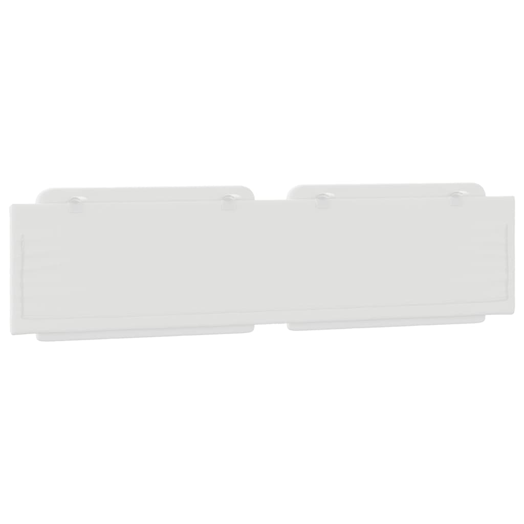 Hoofdbordkussen 200 cm kunstleer wit