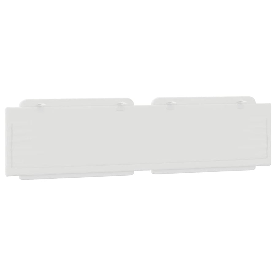 Hoofdbordkussen 200 cm kunstleer wit