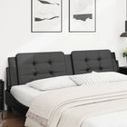 Headboard Cushion "Zadar" 193 cm artificial leather black