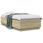 Bed frame engineered wood Sonoma oak colour 90x190 cm