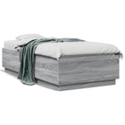Wood processed bed frame grey Sonoma oak colour 90x190 cm