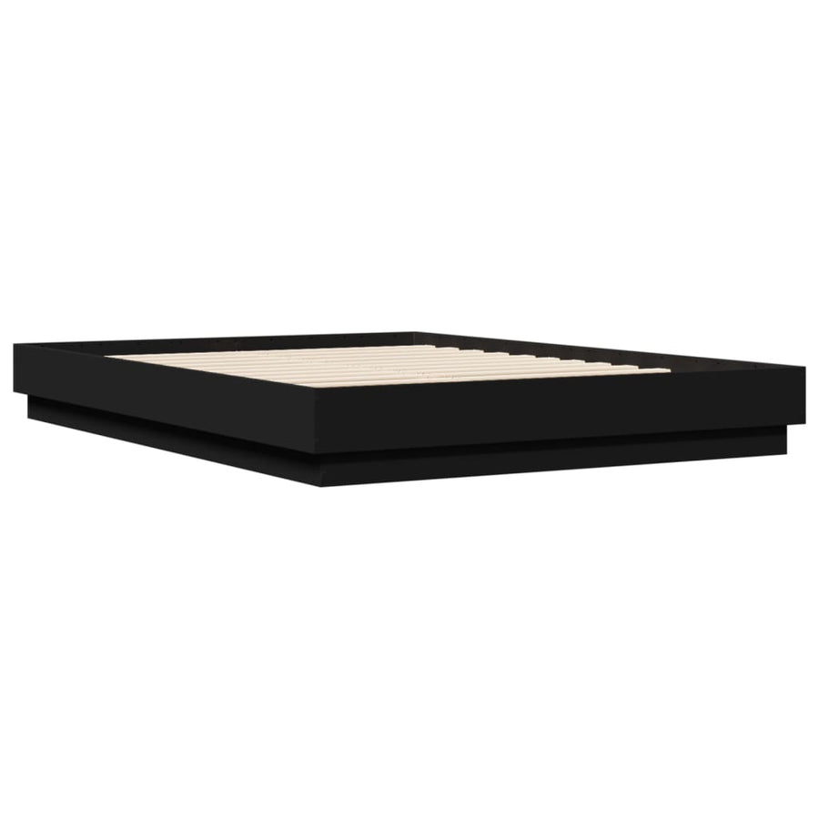 Bedframe Met Led-Verlichting Zwart 150X200 Cm