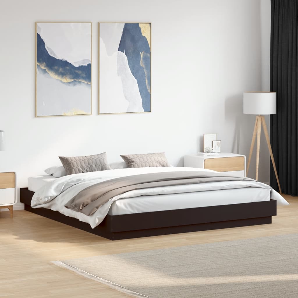 Bedframe Bewerkt Hout 180 x 200 cm