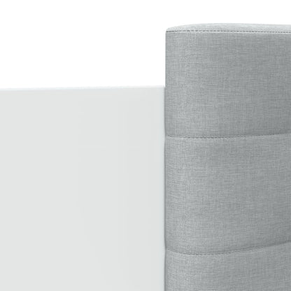 Bedframe Met Hoofdbord En Led-Verlichting Wit 90X190 Cm