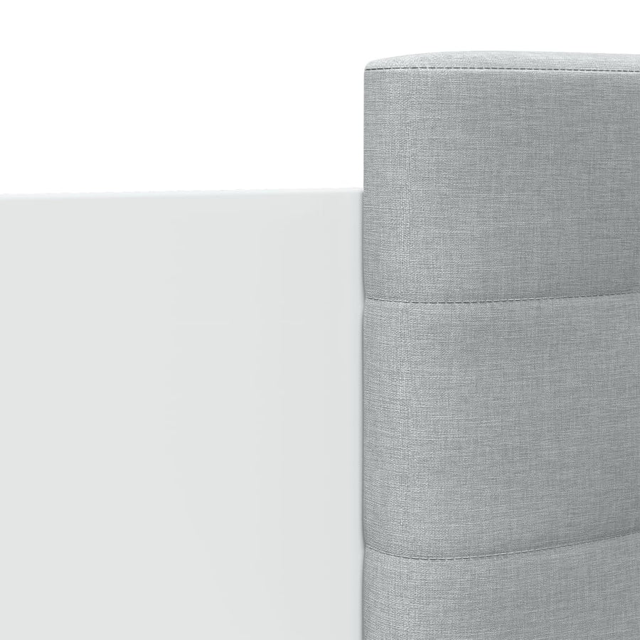 Bedframe Met Hoofdbord En Led-Verlichting Wit 90X190 Cm