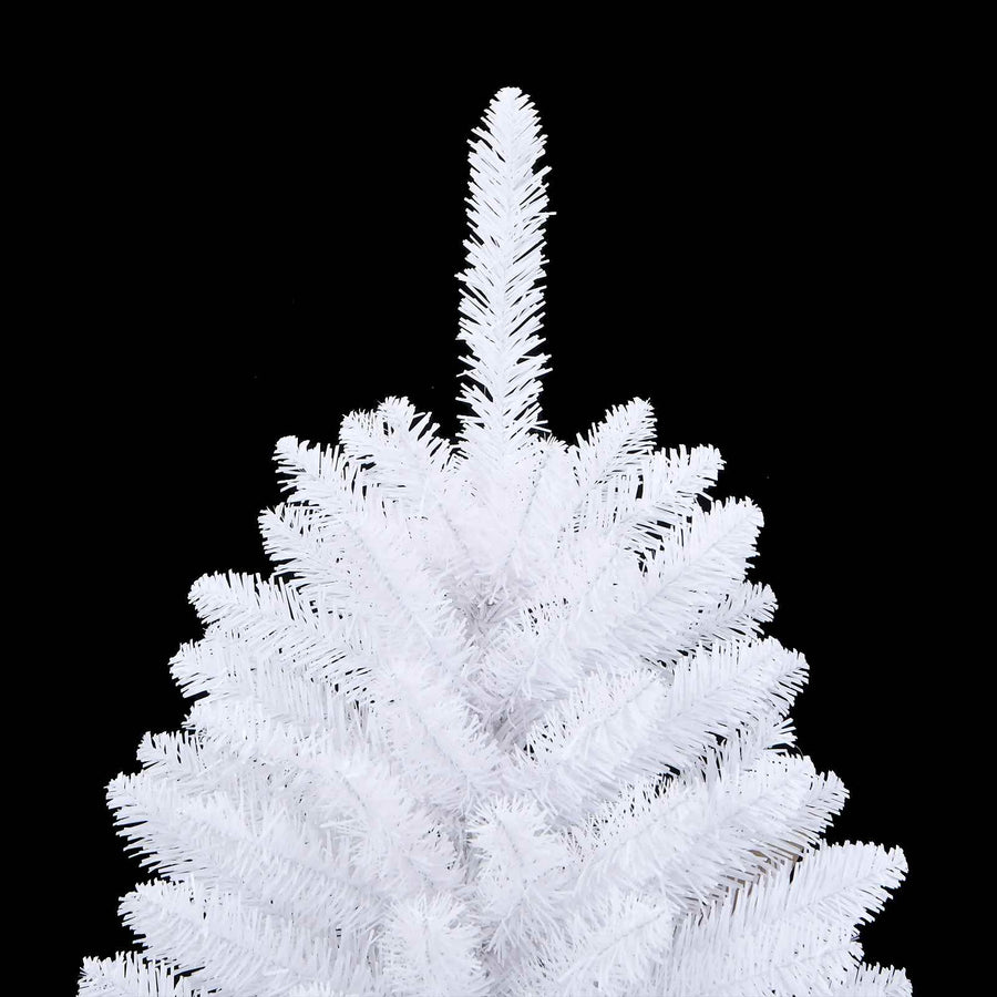 Kunstkerstboom Met 150 Led Pvc En Metaal Wit 120 cm Met LED's